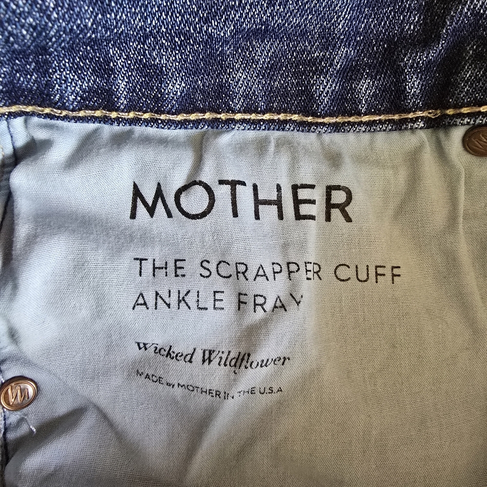 MOTHER Blue Cropped Jeans - Picture 14 of 16